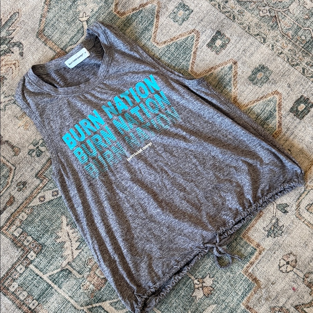 Gray Burn Nation Tank Top